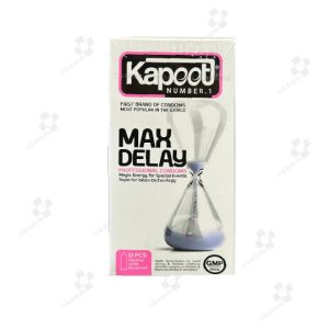 کاندوم تاخیری کاپوت مدل max delay بسته 12 عددی