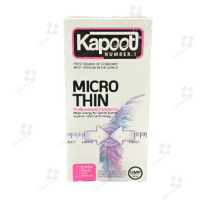 کاندوم کاپوت مدل Micro Thin، فوق العاده نازک بسته 12 عددی