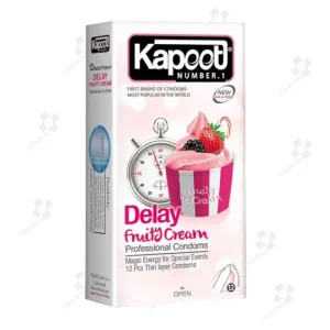کاندوم کاپوت مدل delay fruity cream بسته 12 عددی