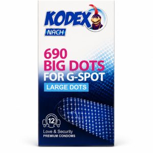 کاندوم کدکس خاردار درشت مدل Big Dots For G-Spot 690 | قیمت و مشخصات
