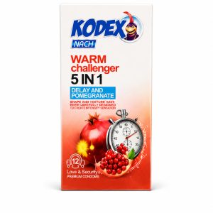 کاندوم کدکس گرم‌کننده و تاخیری انار مدل Warm Challenger 5 in 1 | قیمت و مشخصات